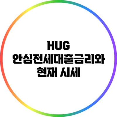 HUG 안심전세대출금리와 현재 시세