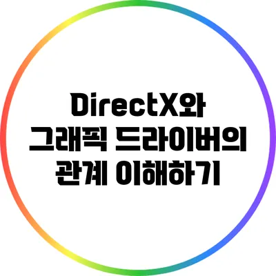 DirectX와 그래픽 드라이버의 관계 이해하기