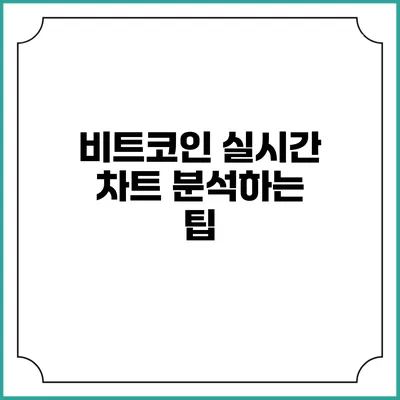 비트코인 실시간 차트 분석하는 팁